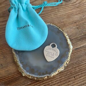 Vintage Auth. Tiffany & Co.® Return To Tiffany's® Heart Tag Pendant Stl. Silver